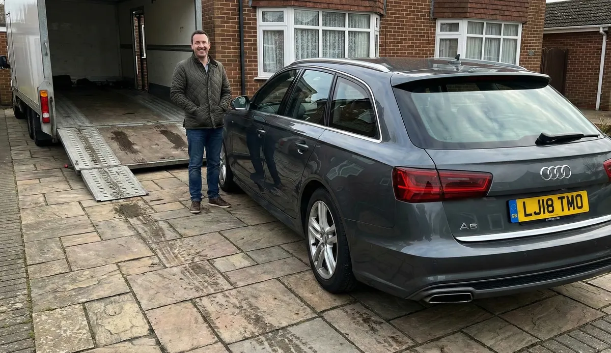 Michael R.'s car on delivery day